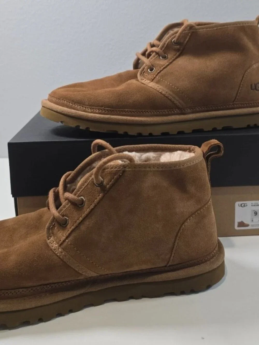 UGG Neumel Suede Chukka Boots Chestnut Brown Men's 9